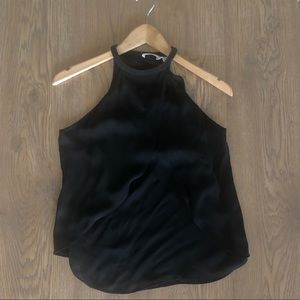 A.L.C. Silk Halter Top in Black. Size XS